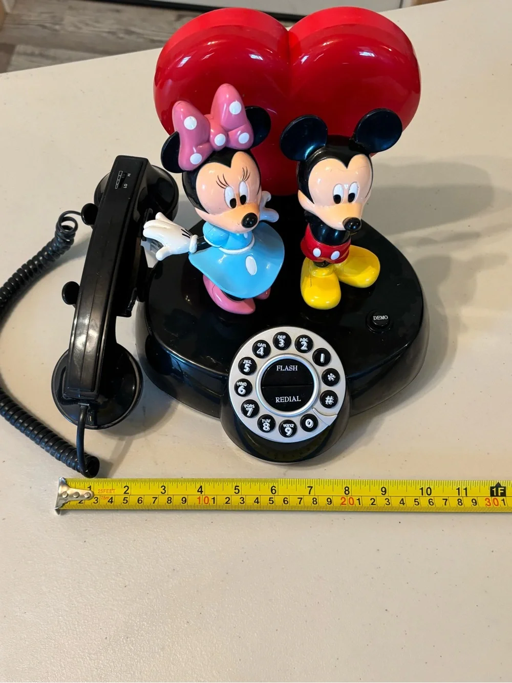 Retro Mickey & Minnie animated chorded talking Telephone